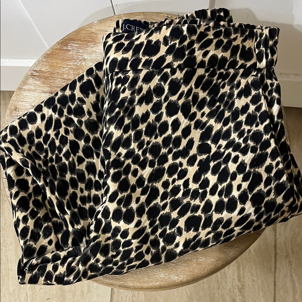 J.Crew Jamie Leopard Print Pants - Picture 8 of 9